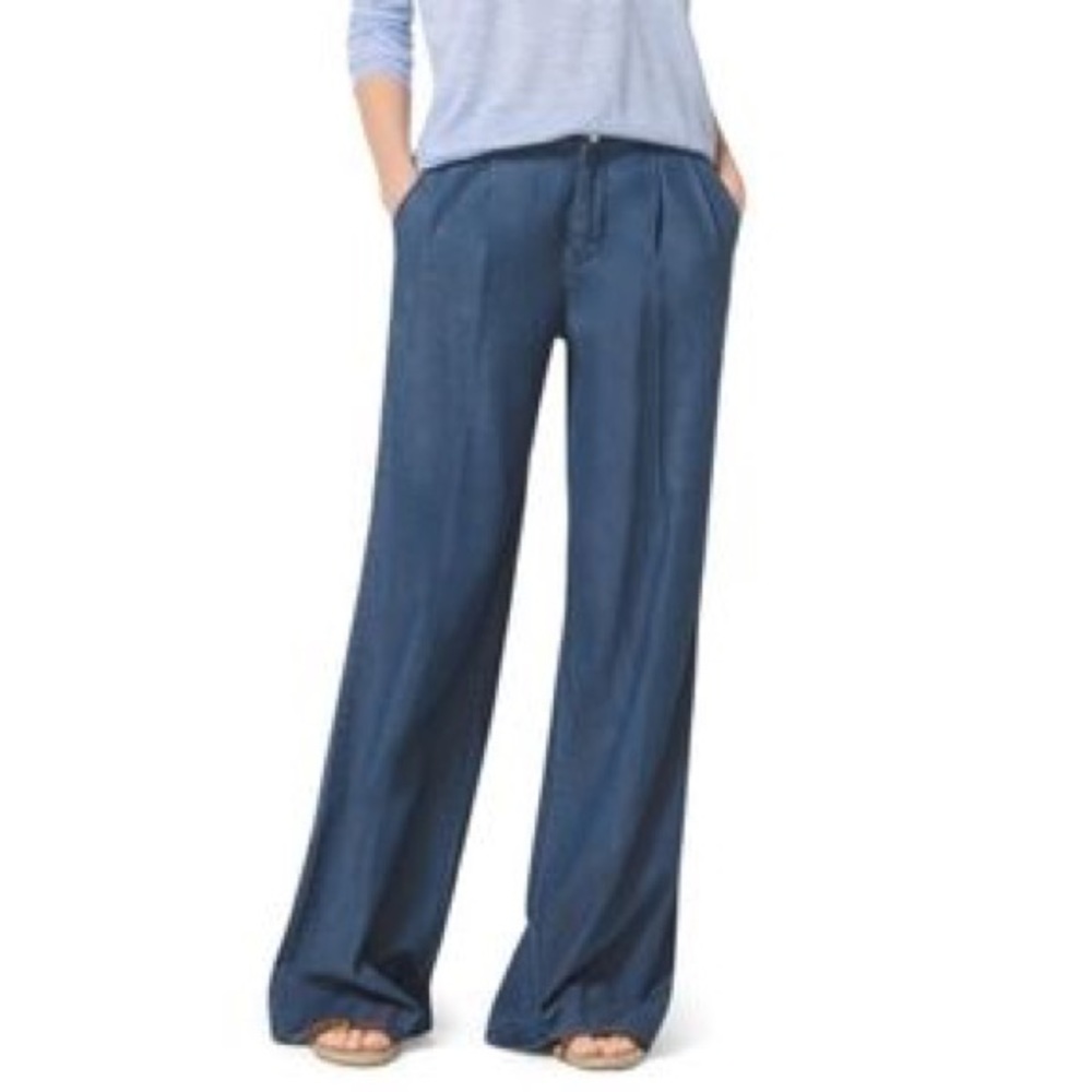 NWT a.n.a. Chambray Wide Leg Pants